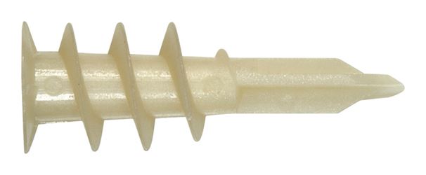 Hillman .164 in. Dia. x 1 1/4 in. L Nylon Round Head Wallboard Anchors 100 pk 