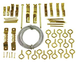 Hillman OOK Steel Conventional Picture Hook Kit 50 pk 