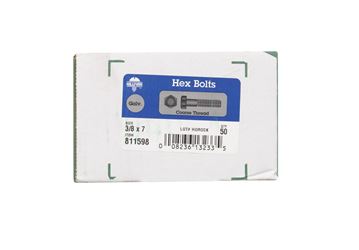 Hillman Hillman Hot Dipped Galvanized Steel Coarse Hex Bolt 3/8 in. Dia. x 7 in. L 50 box 