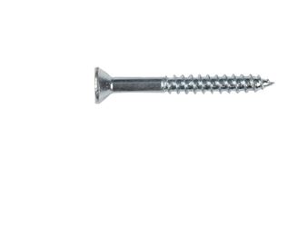 Hillman Flat Wood Screw No. 8 x 1-1/2 in. L Zinc Steel 100 pk 