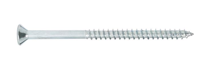 Hillman Flat Wood Screw No. 12 x 3-1/2 in. L Zinc Steel 100 pk 