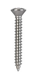 Hillman Oval Head Phillips Drive Sheet Metal Screws Stainless Steel 8 x 1-1/4 in. L 100 per b 