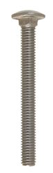 Hillman 0.375 Dia. x 3-1/2 L Stainless Steel Carriage Bolt 25 pk 