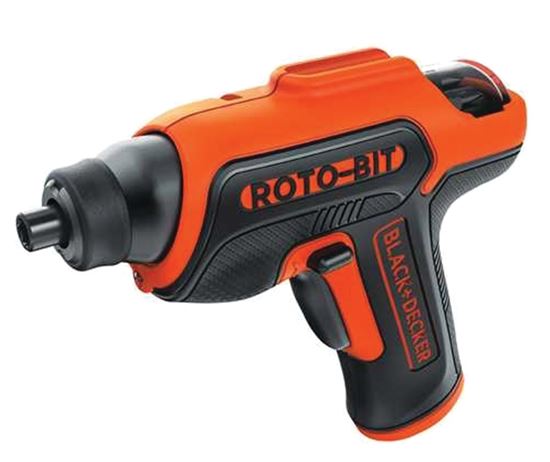 Black+Decker BDCS50C Screwdriver, Battery Included, 4 V, 1.4 Ah, 1/4 in Chuck, Hex Chuck