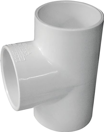 IPEX 435780 Pipe Tee, 2 in, Socket, PVC, White, SCH 40 Schedule, 150 psi Pressure