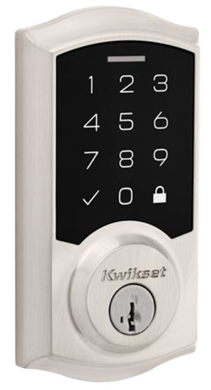 Kwikset 270 Series 9270 TRL 15 SMT RBP Smartcode Deadbolt, 2 Grade, Keyed One-Side Key, Satin Nickel, KW1 Keyway