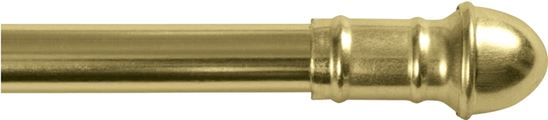 Kenney KN387/3 Cafe Rod, 7/16 in Dia, 48 to 84 in L, Brass