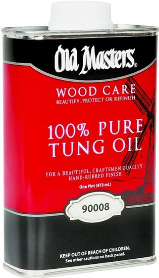 Old Masters 90008 Tung Oil, Liquid, 1 pt, Can