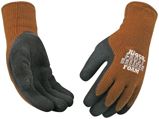 Frost Breaker 1787-L High-Dexterity Protective Gloves, Men's, L, 11 in L, Regular Thumb, Knit Wrist Cuff, Acrylic, Brown