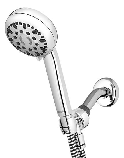 Waterpik PowerPulse Series XML-763E Handheld Shower Head, 1.8 gpm, 7-Spray Function, Chrome, 60 in L Hose