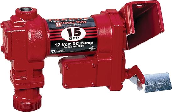 Fill-Rite FR1204G/FR1204 Fuel Transfer Pump, Motor: 1/4 hp, 12 VDC, 20 A, 30 min Duty Cycle, 3/4 in Outlet, 15 gpm