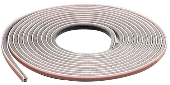 M-D 04267 Replacement Weatherstrip, 1/4 in W, 7/32 in Thick, 17 ft L, Vinyl, Gray, Self Adhesive Mounting