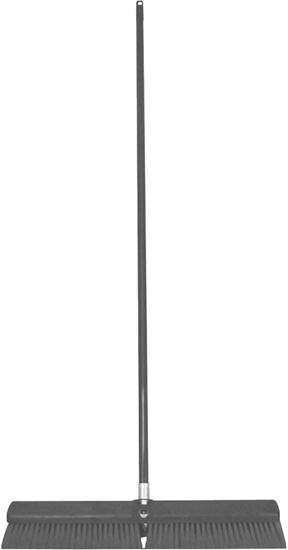 Birdwell 4028-4 Contractor Push Broom, 3 in L Trim, Polypropylene/Polystyrene Bristle