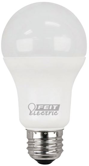 Feit Electric A1600/827/10KLED/2 LED Lamp, General Purpose, A19 Lamp, 100 W Equivalent, E26 Lamp Base, White