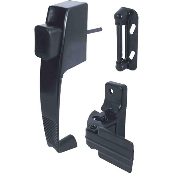 Prime-Line K 5071 Pushbutton Latch, Zinc, 1 to 1-1/4 in Thick Door