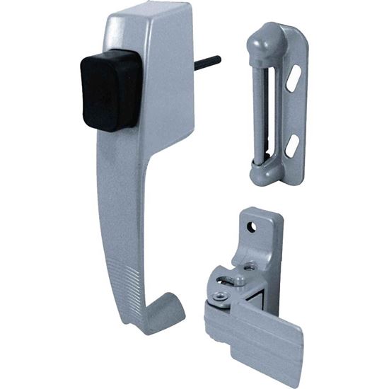 Prime-Line K 5070 Pushbutton Latch, Zinc, 1 to 1-1/4 in Thick Door