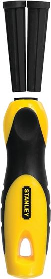 Stanley 22-311 File Handle, 4-1/2 in L, Rubber, Black/Yellow