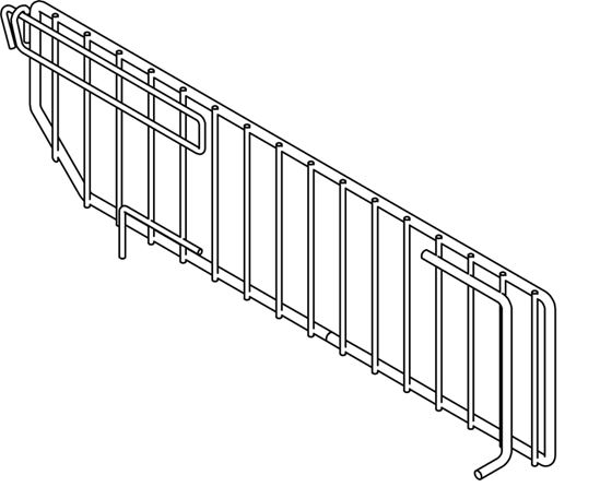 DIVIDER WIRE SINGLE CHRM 22IN, Pack of 50