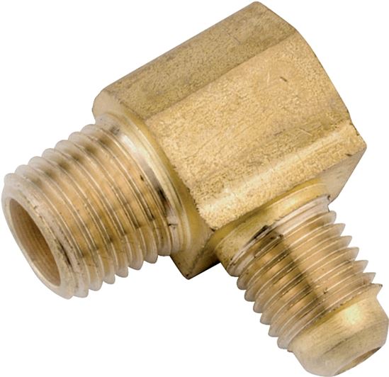 Anderson Metals 754049-0808 Tube Elbow, 1/2 in, 90 deg Angle, Brass, 750 psi Pressure, Pack of 5