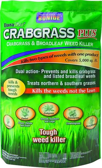 Bonide 60492 Crabgrass and Broadleaf Weed Killer, Granular, White, 12 lb