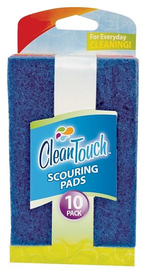 FLP Clean-Up 8824 Scouring Pad, Assorted, Pack of 18