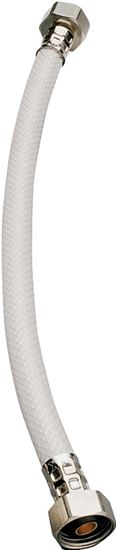 Plumb Pak EZ Series PP23885 Sink Supply Tube, 1/2 in Inlet, FIP Inlet, 1/2 in Outlet, FIP Outlet, Vinyl Tubing, 20 in L