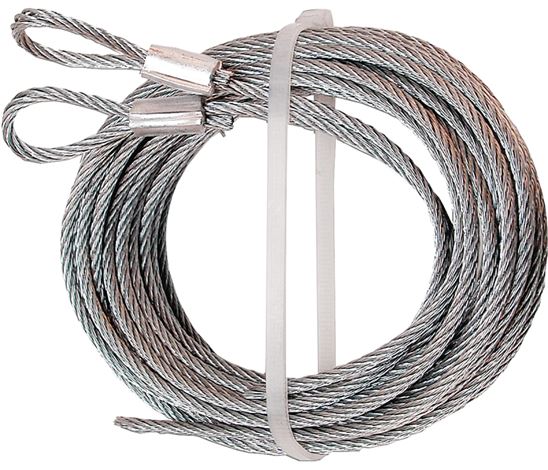 Prime-Line GD 52100 Aircraft Cable, 1/8 in Dia, 12 ft L, Carbon Steel, Galvanized