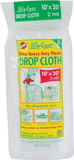 Warp's 2JC-1020 Drop Cloth, 20 ft L, 10 ft W