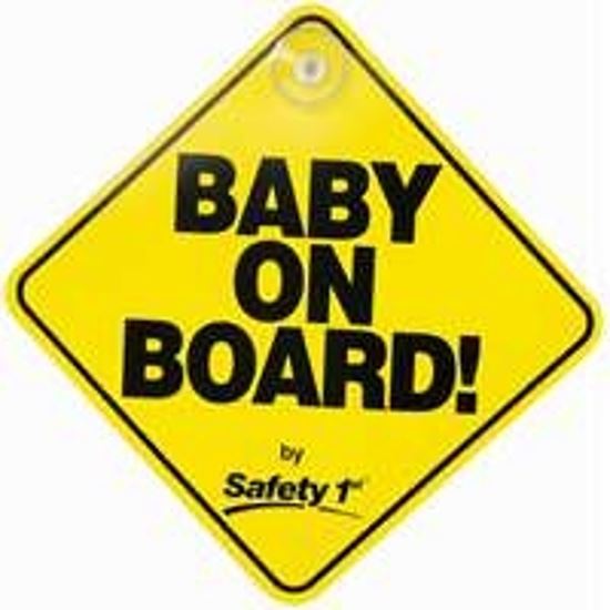 Safety 1st 48918 Safety Sign, Yellow Background, 7-1/2 in L x 5-1/2 in W Dimensions, Pack of 6