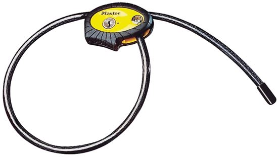 Master Lock Python 8413XDPF Cable Lock, Steel Shackle