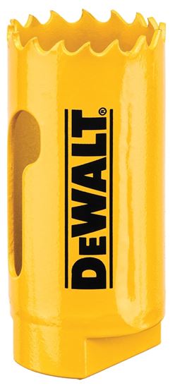 DeWALT DAH180016 Hole Saw, 1 in Dia, 1-3/4 in D Cutting, 1/2-20 Arbor, 4/5 TPI, HSS Cutting Edge