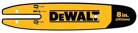 DeWALT DWZCSB8 Pole Saw Replacement Bar, 8 in L Bar, 0.043 in Gauge, 3/8 in TPI/Pitch