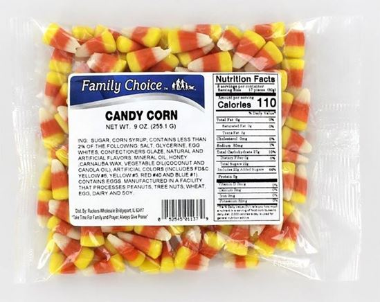 Family Choice 1137 Candy Corn, 9.5 oz, Pack of 12