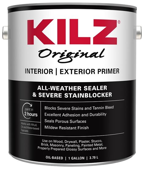 Kilz 10991 Primer, White, 1 gal, Pack of 4