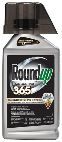 Roundup MAX CONTROL 365 5000610 Vegetation Killer Concentrate, Liquid, Spray Application, 32 fl-oz Bottle