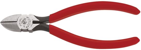 Klein Tools D252-6 Diagonal Cutting Plier, 6-1/8 in OAL, 1/2 in Cutting Capacity, Red Handle, 0.813 in W Jaw