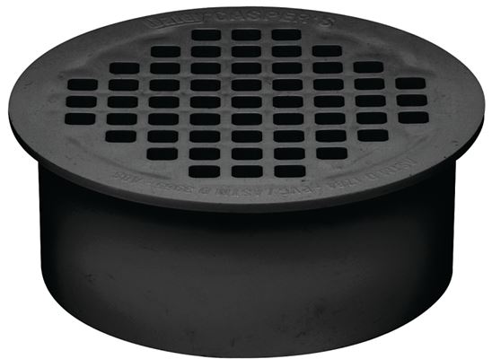 Oatey 43560 Floor Drain, 2 in, Snap-In, ABS Body, Black