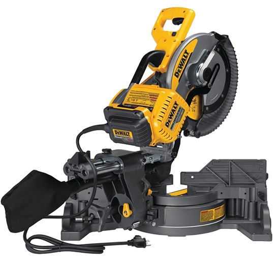 DeWALT FLEXVOLT DHS790AB Cordless Miter Saw, 120 V, 15 A, 12 in Dia Blade, 3800 rpm Speed, 60 deg Max Miter Angle