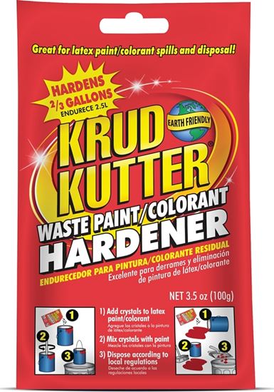 Krud Kutter PH3512 Waste Paint Hardener, Solid, Mild, Clear, 3.5 oz, Bag