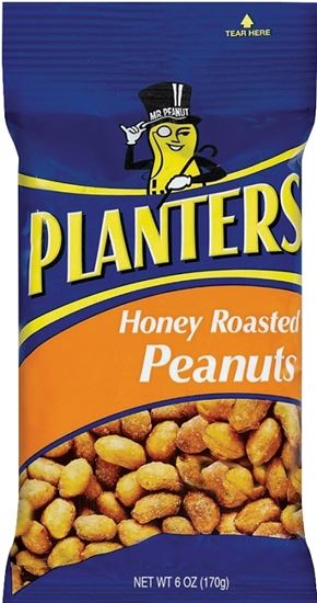 Planters 483276 Peanut, 6 oz, Bag, Pack of 12