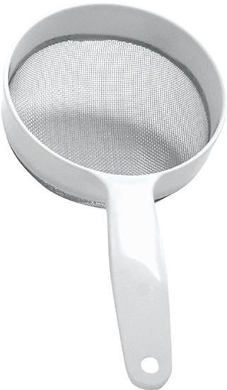 Norpro 2135 Strainer, Stainless Steel, 5 in Dia, Plastic Handle