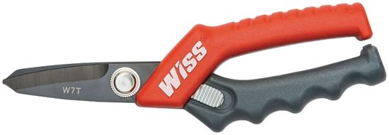 Crescent Wiss CW7T Heavy-Duty Tradesman Utility Shear, 7-1/2 in OAL, 2 in L Cut, Stainless Steel Blade