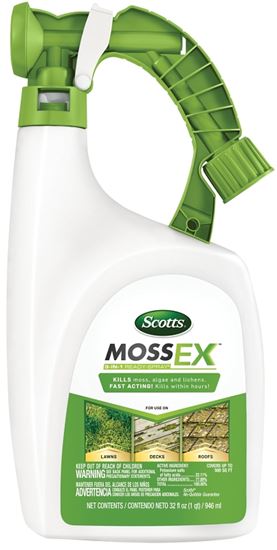 Scotts MossEX 3300210 Moss Control, Liquid, 32 oz Bottle