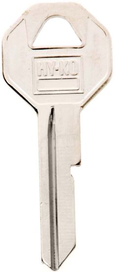 Hy-Ko 11010B10 Key Blank, Brass, Nickel, Pack of 10