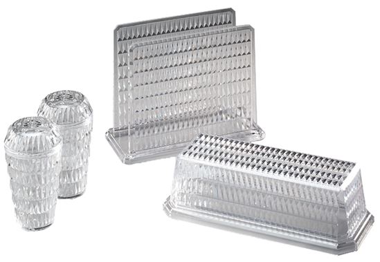 Arrow Plastic Crystal Image Series 00202 Butter Dish, Glass, Clear