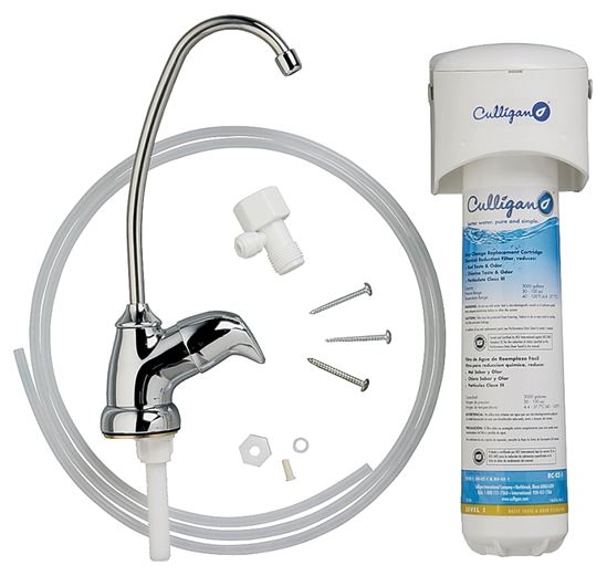 Culligan US-EZ-1 Under Sink Filter System, 3000 gal Capacity, 0.5 gpm