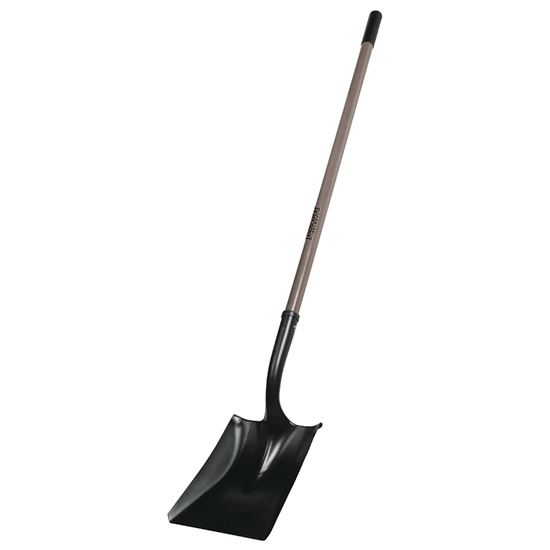 Landscapers Select 34464PRC-FP Square Point Shovel, Steel Blade, Fiberglass Handle, 47 in L Handle, Pack of 6