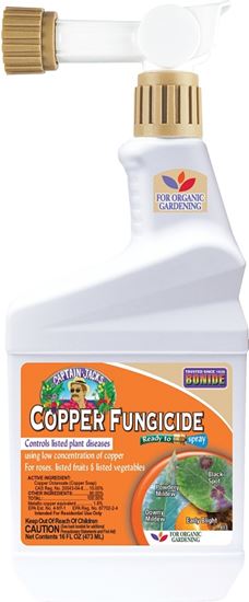 Bonide 813 Ready-to-Spray Fungicide, Liquid, Acid, Blue, 6 pt