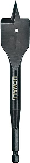 DeWALT DW1580 Spade Drill Bit, 7/8 in Dia, 6 in OAL, 1/4 in Dia Shank, Hex Shank