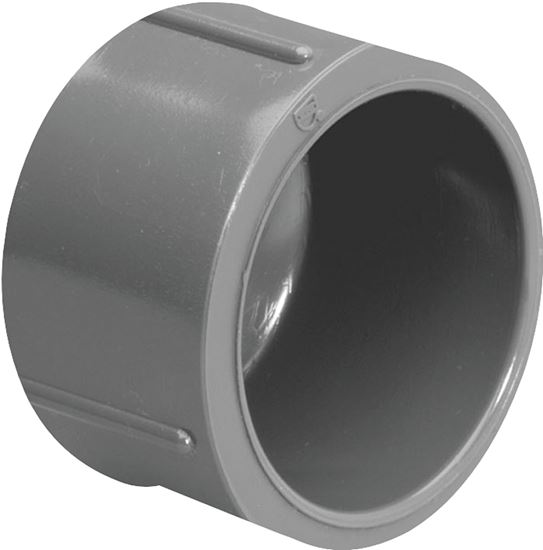 Lasco 847012BC Pipe Cap, 1-1/4 in, Slip, PVC, SCH 80 Schedule